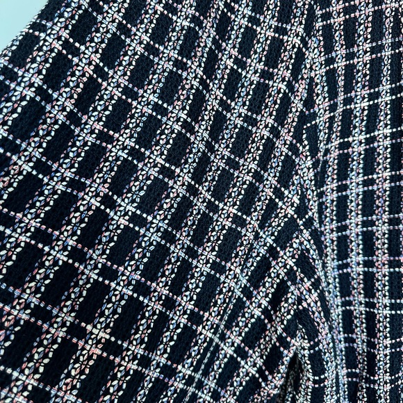 Iris and Ink High Waisted Tweed Pleated Wool Multi Coloured Culottes Size 4 - Picture 9 of 11